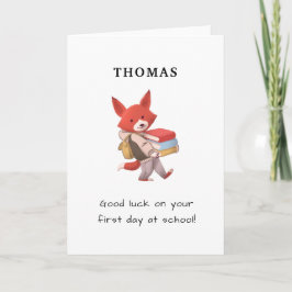 Lekungepojke i back to school kort