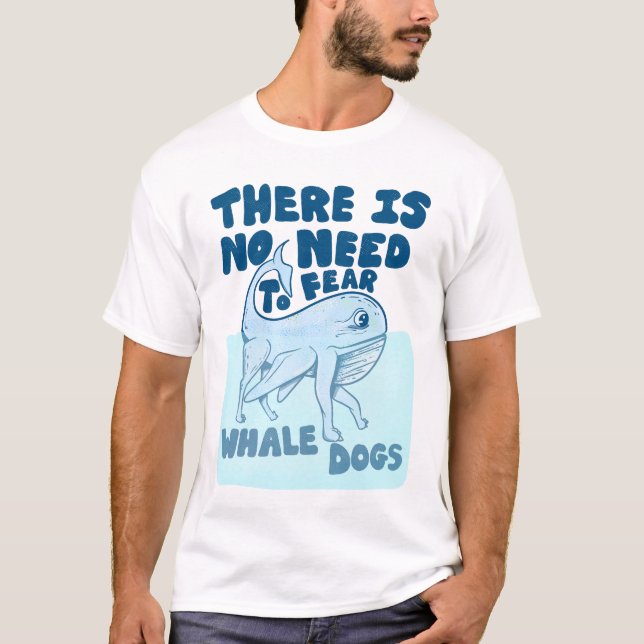 Lekvarelse i Whale Hund T Shirt (Framsida)