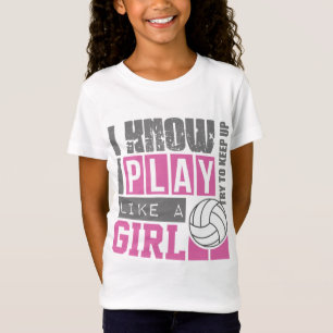 lekvolleybollnågot liknande en flicka t-shirt