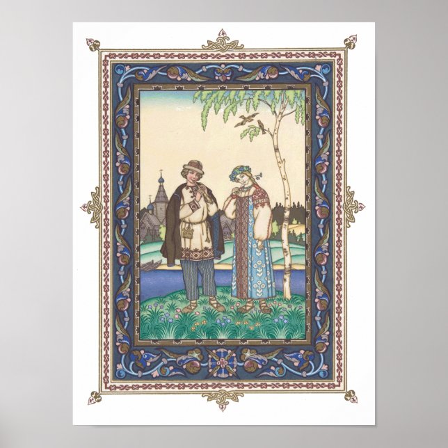 Lel & Snegurochka Russian Folktale Poster (Framsidan)