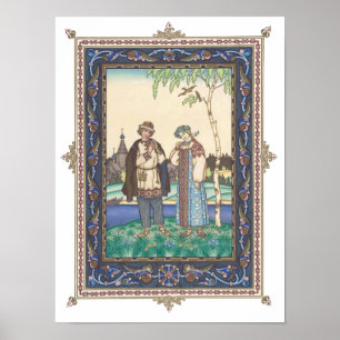 Lel & Snegurochka rysk Folktaleaffisch Poster