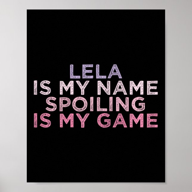 Lela är min Namn-spill är mitt spel, Mor Poster (Framsidan)
