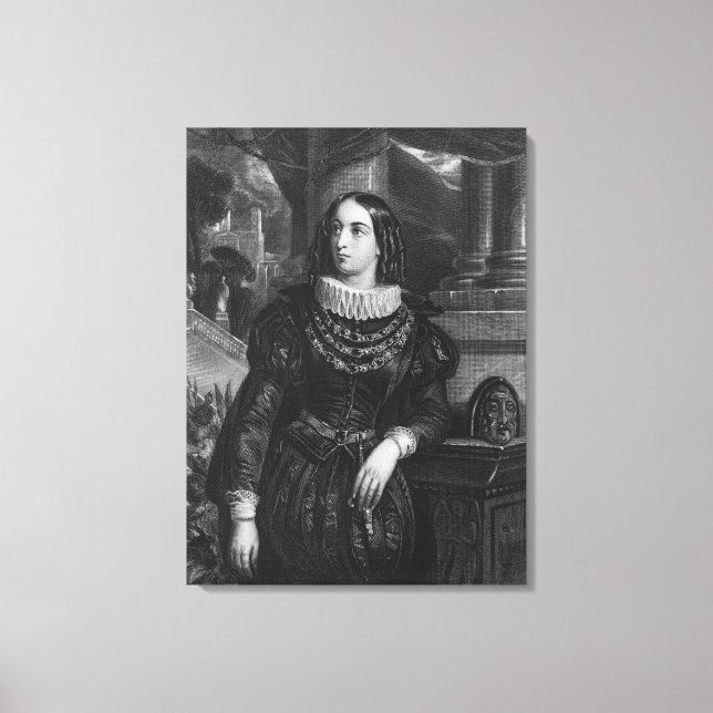 Lelia, illustration från "Lelia" av George Sand Canvastryck (Framsida)