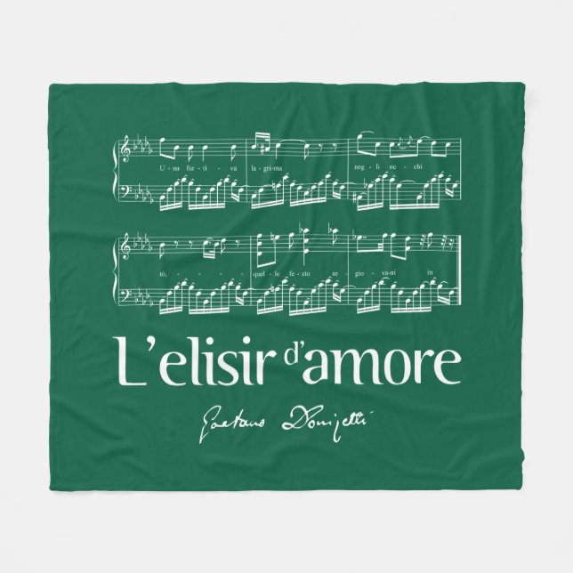L'elisir d'amore 2 fleecefilt (Framsidan (Horisontell))