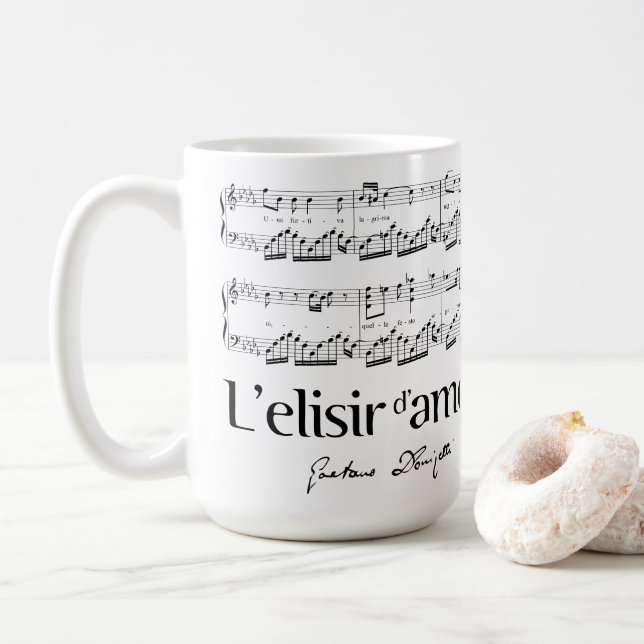 L'elisir d'amore 2 kaffemugg (Med munk)