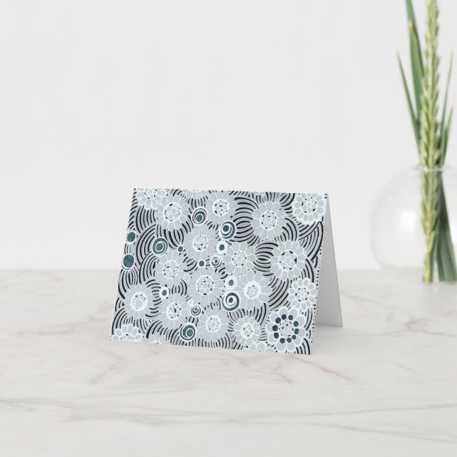 Leliza utformar tomt anteckningskort (Framsida)