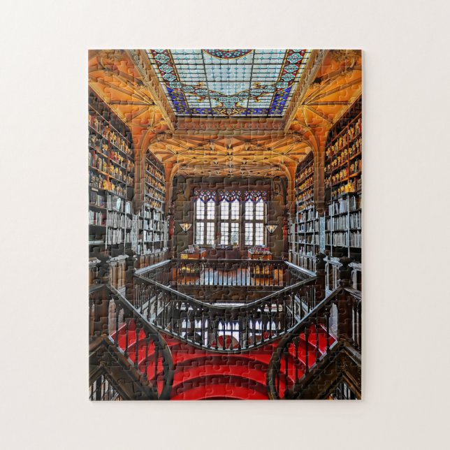 Lello Bookstore i Portugal Pussel (Vertikal)