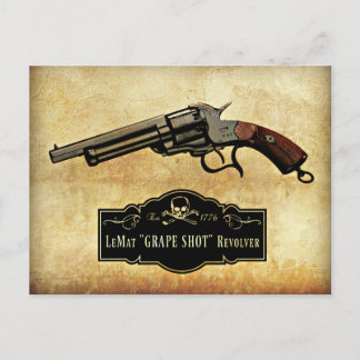 LeMat "Grape Shot" Revolver Gun-utskrift Vykort