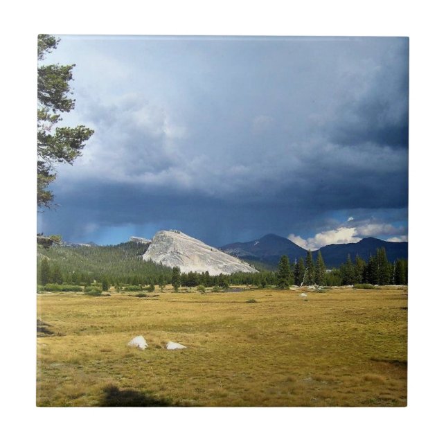 Lembert Dome in Tuolumne Meadows, Yosemite, CA Kakelplatta (Framsidan)
