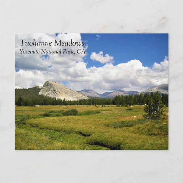 Lembert Dome in Tuolumne Meadows, Yosemite, CA Pos Vykort (Framsida)