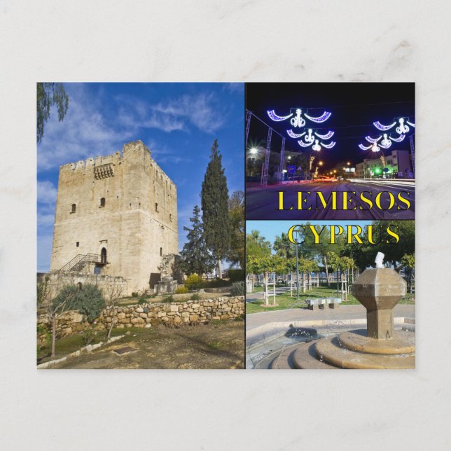 Lemessos Limassol Cyprus vycard Vykort (Framsida)