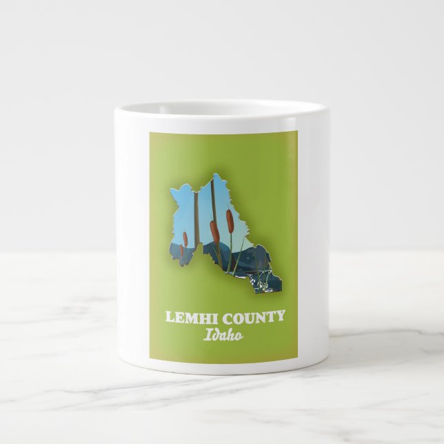 Lemhi County, Idaho karta Jumbo Mugg (Framsidan)