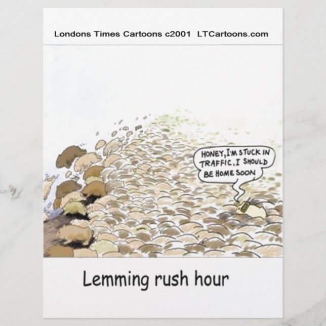 Lemmings Rush Hour Funny (Framsida)
