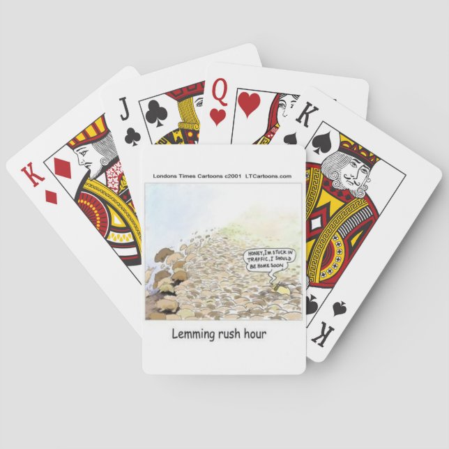Lemmings Rushtid Roligt Casinokort (Baksidan)