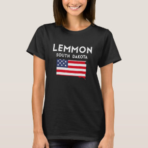 Lemmon South Dakota USA State America Travel South T Shirt