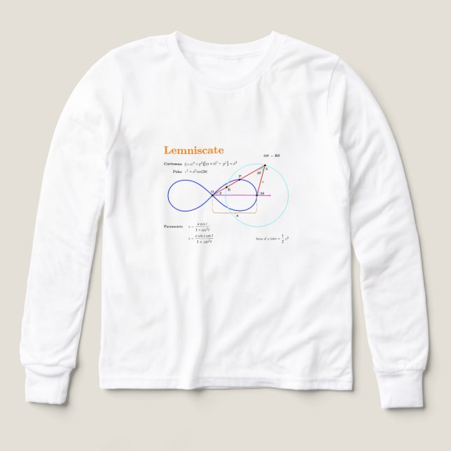 Lemniscate Elegance T Shirt (Design framsida)