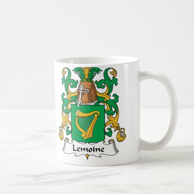 Lemoine familjvapensköld kaffemugg (Höger)