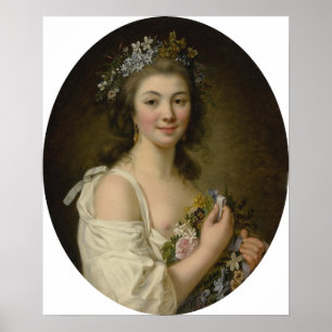 Lemoine - Porträtt av Madame Genlis Poster