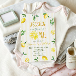 Lemon 1-års inbjudan Little Cutie