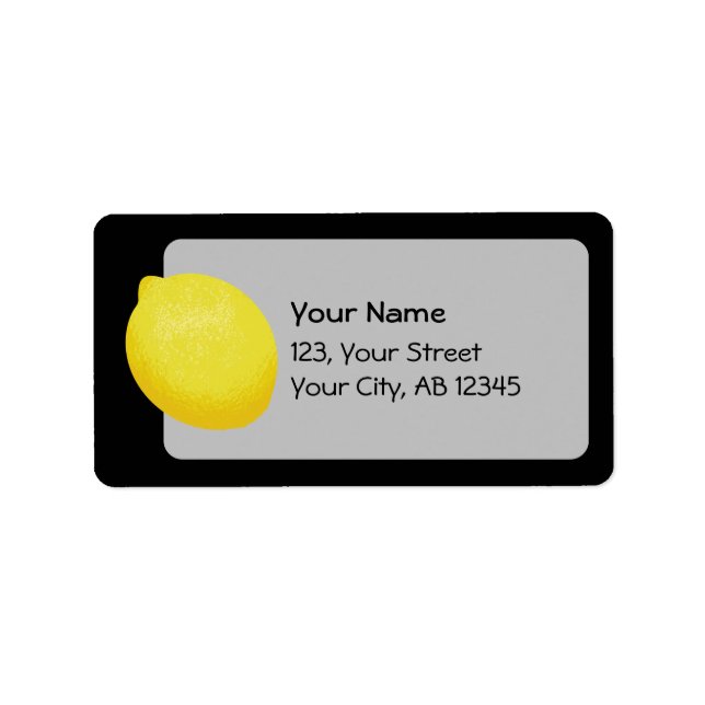 Lemon Adressetikett (Framsidan)
