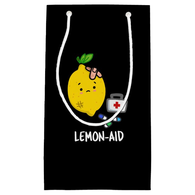 Lemon aid Funny First Aid Lemon Pun Mörk BG (Framsidan)