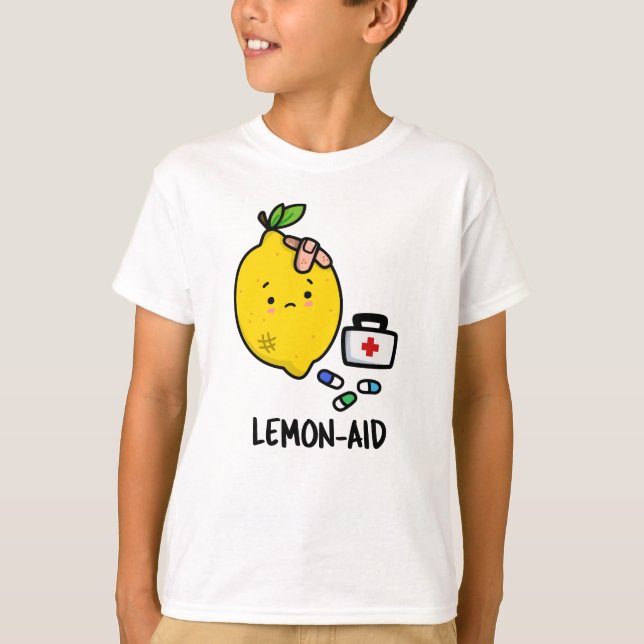 Lemon aid Funny First Aid Lemon Pun T Shirt (Framsida)
