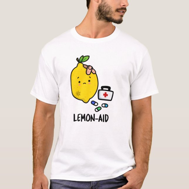 Lemon aid Funny First Aid Lemon Pun T Shirt (Framsida)