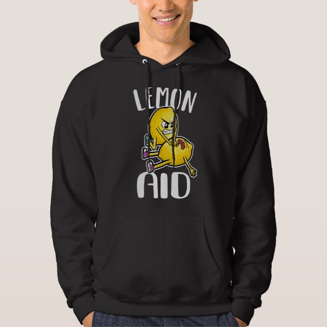 Lemon Aid Lemon First Aid Lemons Hoodie (Framsida)