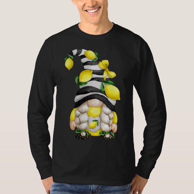 Lemon Älskare Gnomie for Julafton Matching lite le T Shirt (Framsida)