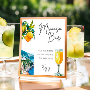 Lemon Amalfi Kusten Mimosa Pub-Möhippa Poster