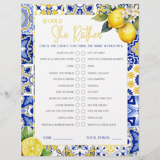 Lemon Amalfi, skulle hon hellre spela Möhippa? (Framsida)