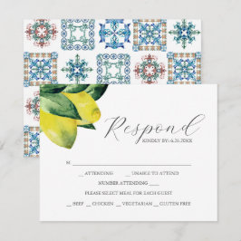 Lemon Amalfi Tile OSA kort med val av måltid