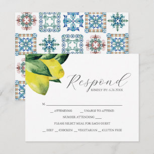 Lemon Amalfi Tile OSA kort med val av måltid