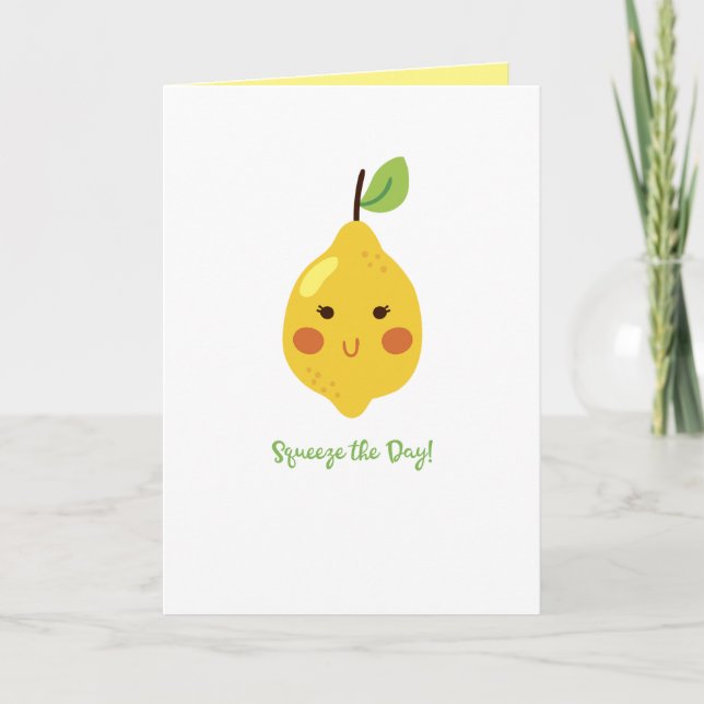 Lemon Anpassningsbar Insida Kort (Framsida)