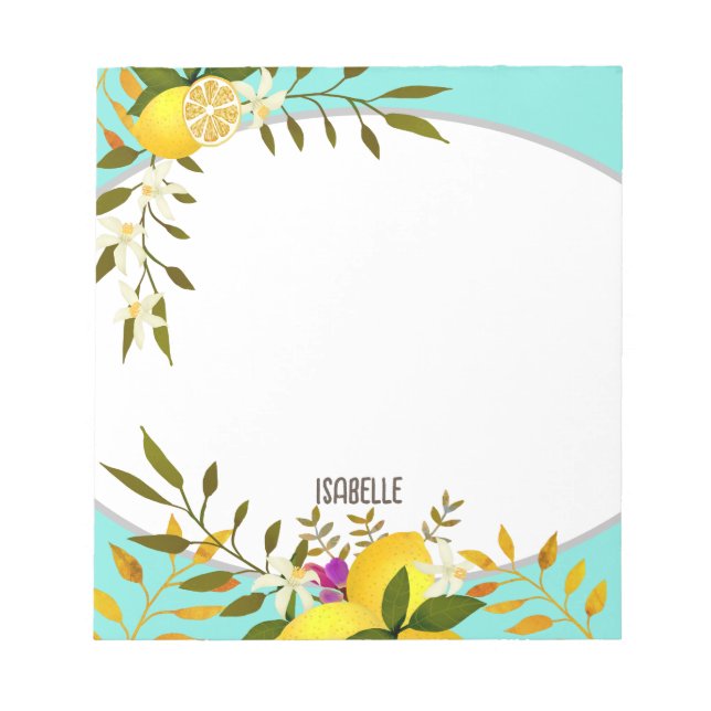 Lemon Aqua Anteckningsblock (Framsida)