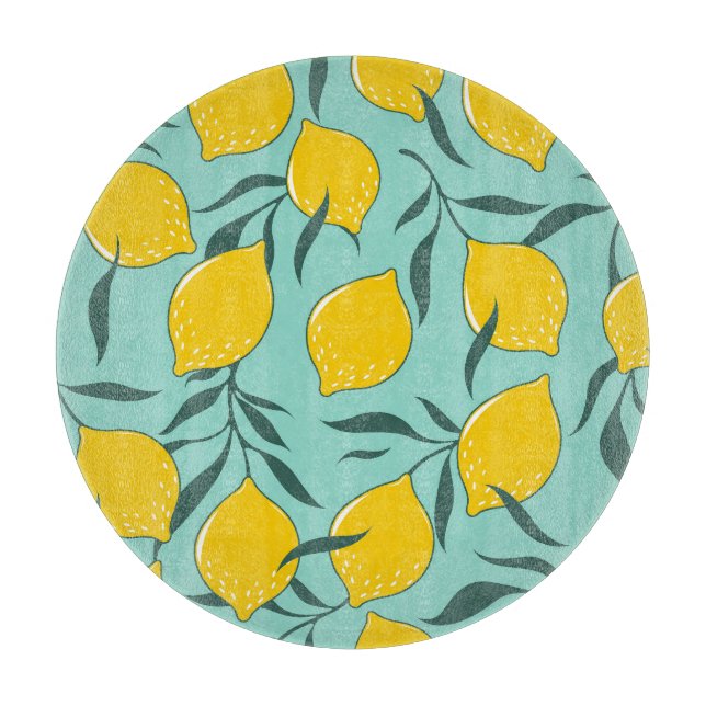 Lemon Art Mode Abstrakt, sömlös (Framsidan)