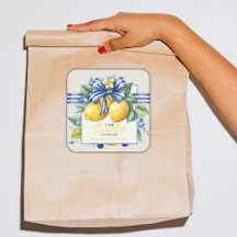 Lemon Baby Baby Bow Tile Lemon Baby Shower