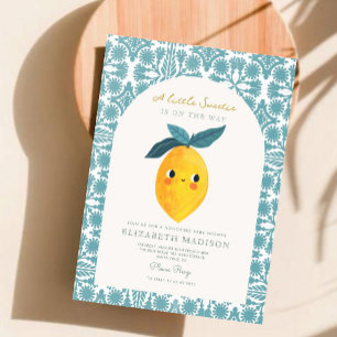 Lemon Baby Shower är som en liten flicka. Inbjudningar