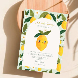 Lemon Baby Shower är som en liten flicka. Inbjudningar