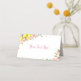 Lemon Baby Shower Birthday Place-kort Placeringskort
