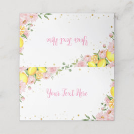 Lemon Baby Shower Birthday Place-kort Placeringskort