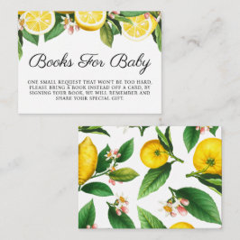Lemon Baby Shower Bokar för Baby Tilläggskort