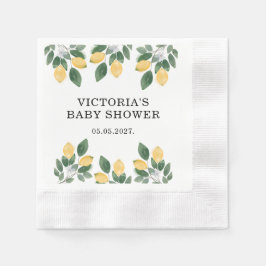 Lemon Baby Shower Candy Pappersservett