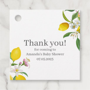 Lemon Baby Shower, Ciao Baby, italienska Theme Gåvor Etiketter