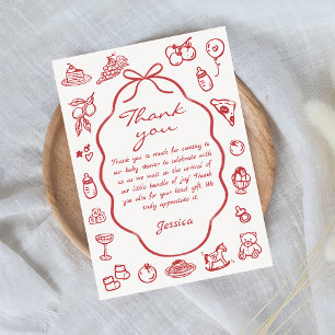 Lemon Baby Shower hand plockade Tack Kort