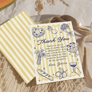 Lemon Baby Shower hand plockade Tack Kort