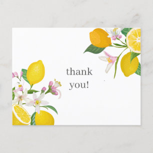 Lemon Baby Shower, italienska, Baby Shower Tack Vykort