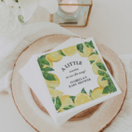 Lemon Baby Shower Pappersservett