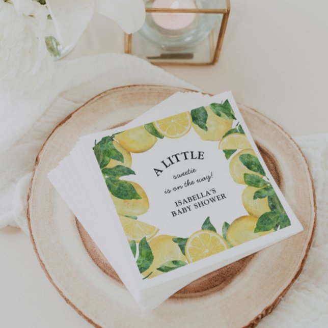 Lemon Baby Shower Pappersservett (Skapare uppladdad)