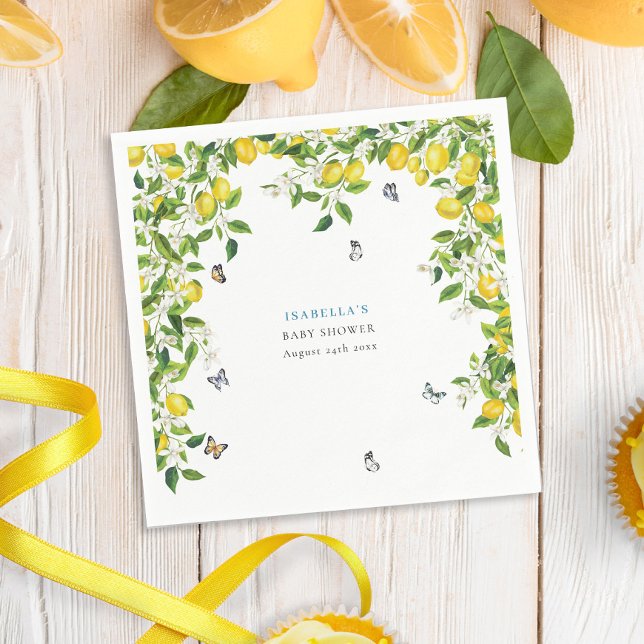 Lemon Baby Shower Pappersservett (Skapare uppladdad)
